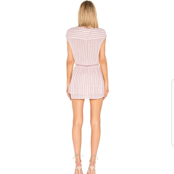 Angelina dress in rose stripes - Picture 2 of 3